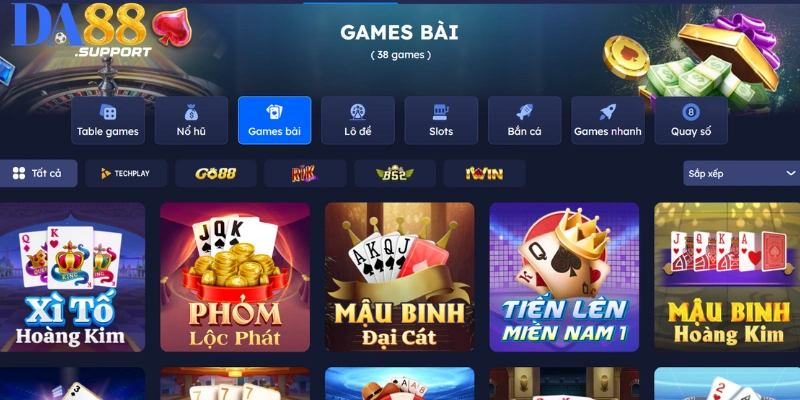 Giới Thiệu Tổng Quan Về Game Bài Tại DA88