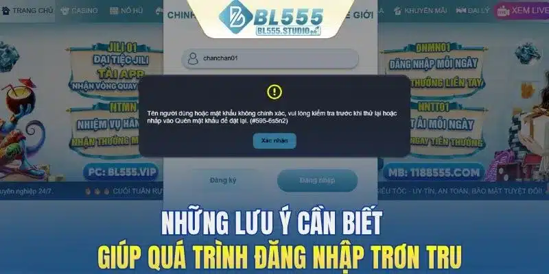 Những lưu ý cần biết giúp quá trình đăng nhập trơn tru